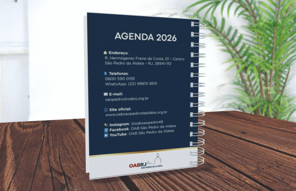 Agenda Oficial OAB/SPA 2026 – Modelo Clássico - Imagem 7