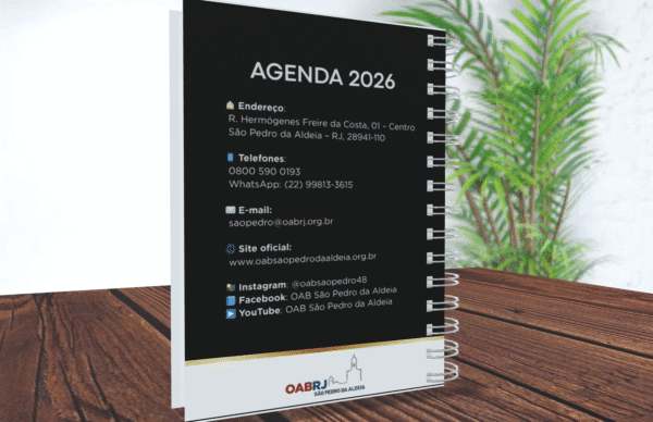 Agenda Oficial OAB/SPA 2026 – Modelo Clássico - Imagem 9
