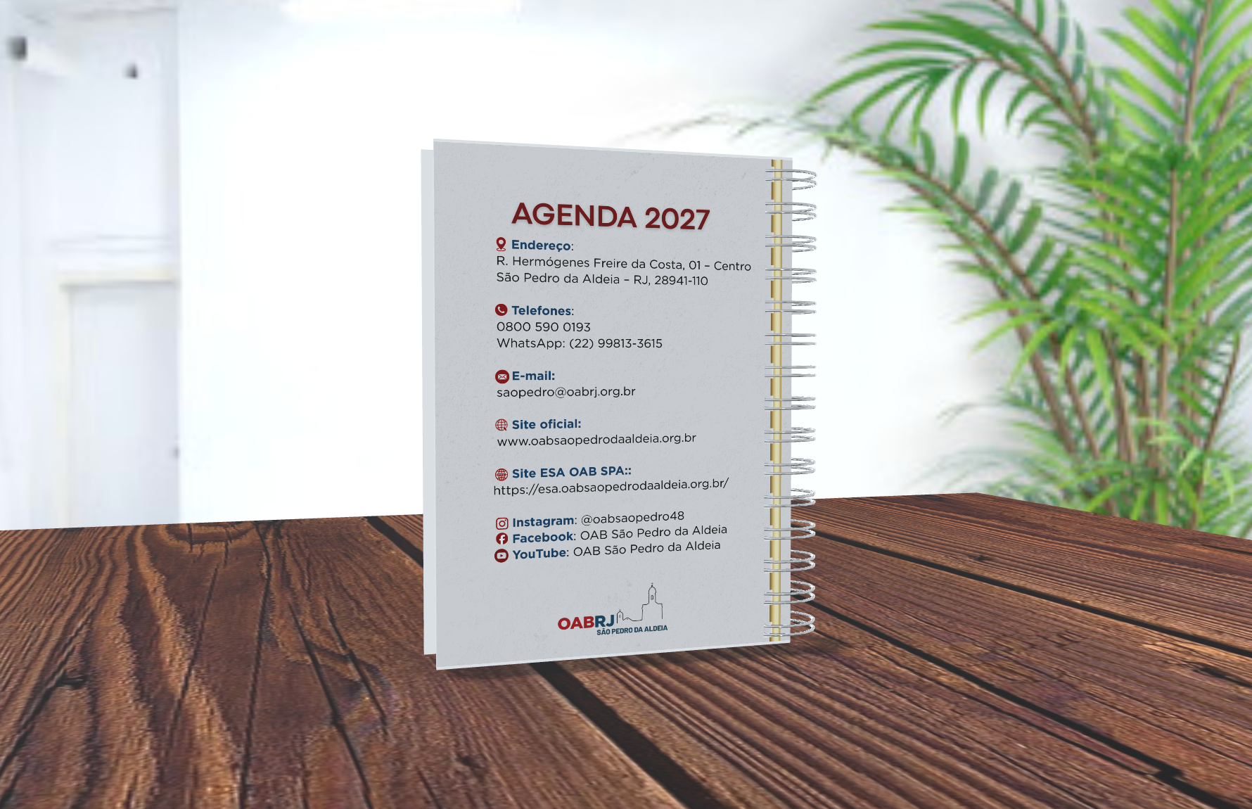 Agenda Oficial OAB/SPA 2027 – Modelo Clássico - Imagem 2