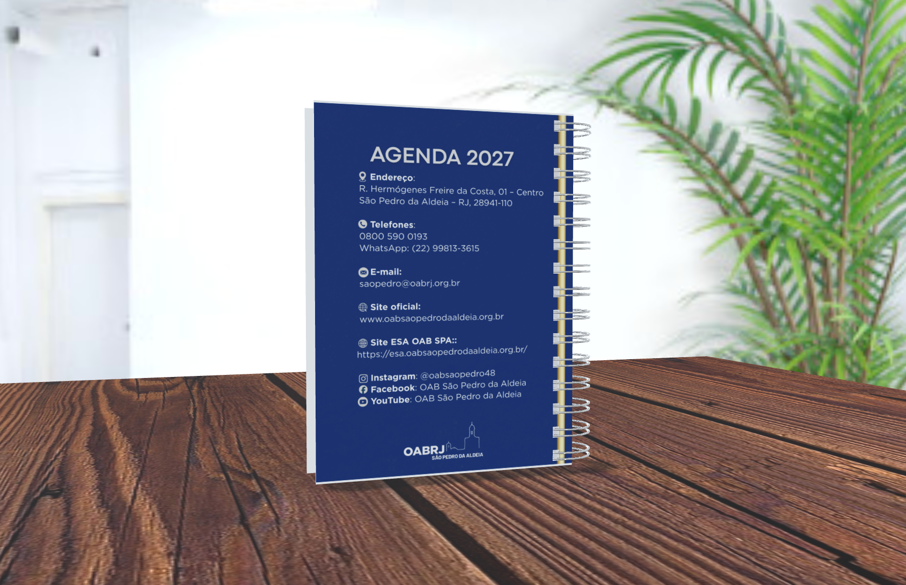 Agenda Oficial OAB/SPA 2027 – Modelo Clássico - Imagem 4